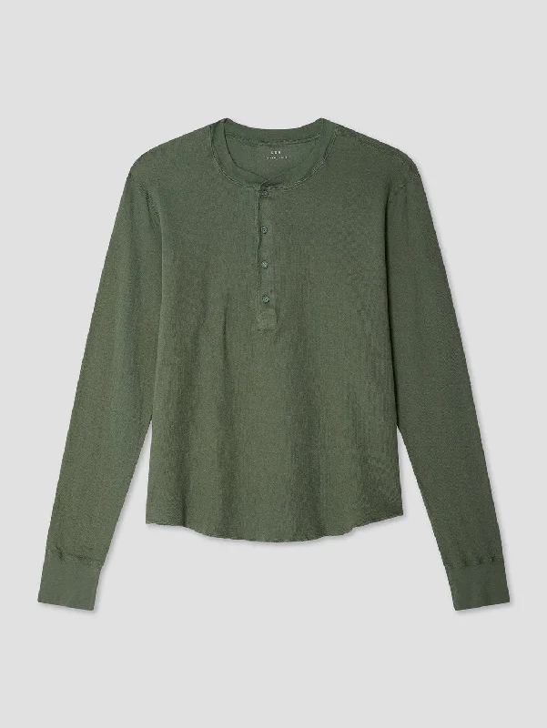 Today’s Deal Pointelle Henley Top - Basil
