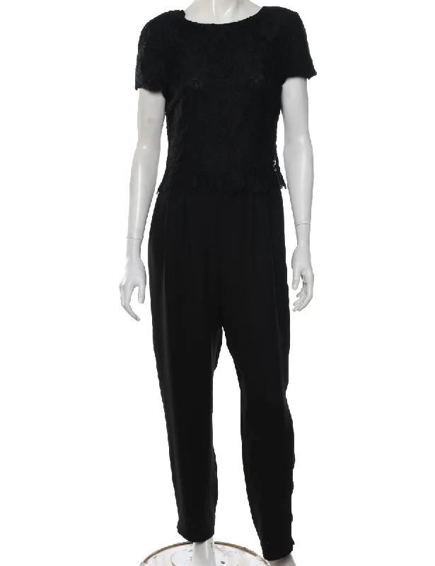 Buy Now Black Jumpsuit - M