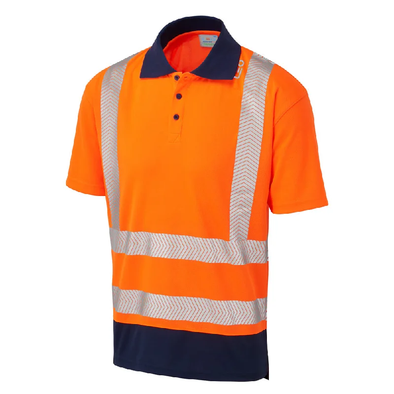 Limited Time Discount Leo Workwear MORTEHOE Leo EcoViz Performance+ Dual Colour Polo Shirt