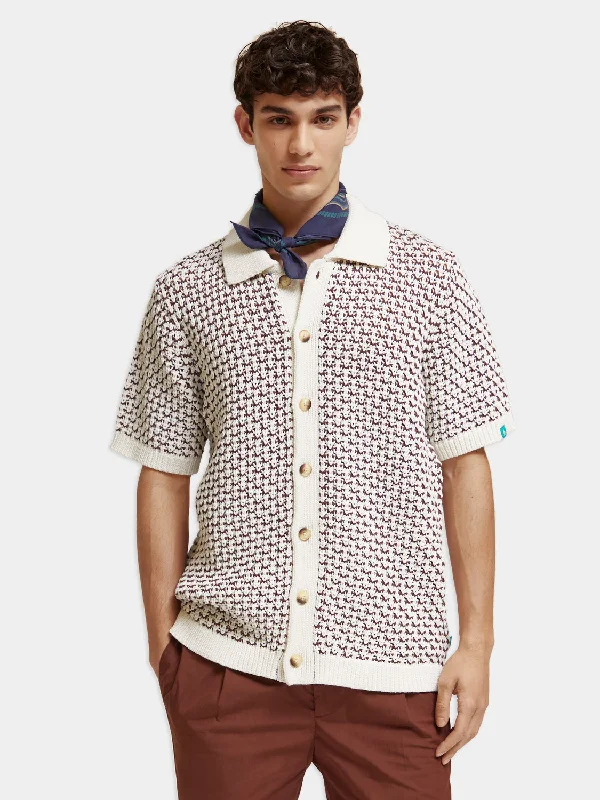 Weekend Specials to Cherish Button-down knitted polo