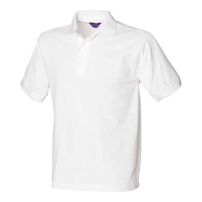 Stock Clearance Henbury 65/35 Classic Piqué Polo Shirt - White*