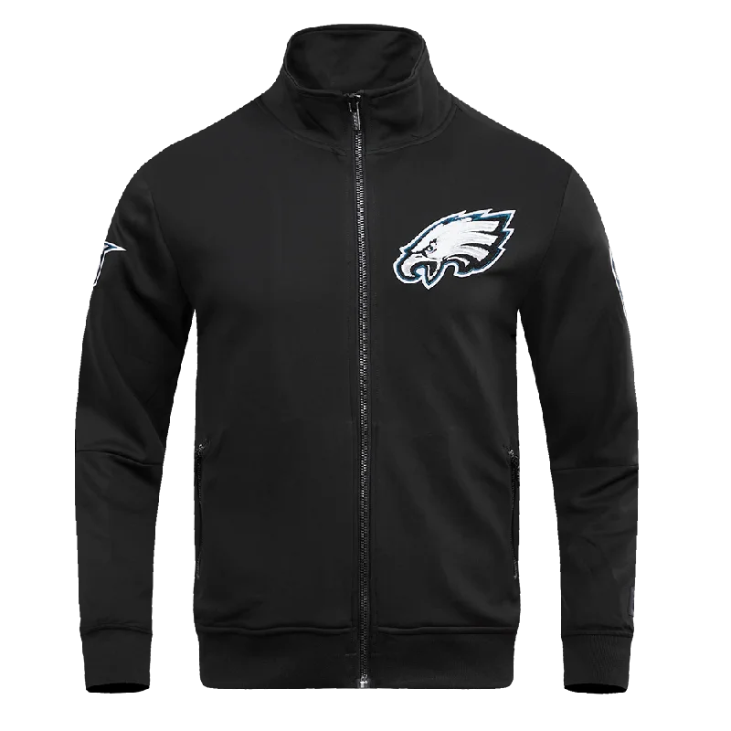 NFL PHILADELPHIA EAGLES PRO TEAM MEN'S TRACK JACKET (BLACK)