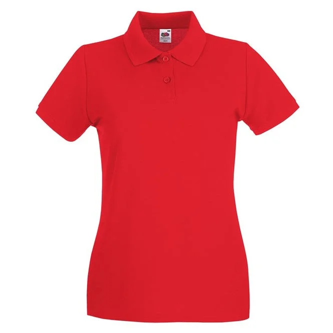 Must-Have Deals Fruit Of The Loom Women's Premium Polo - Red