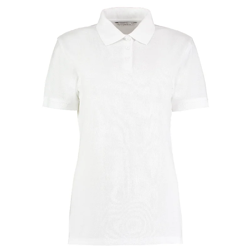 Shop and Save Kustom Kit Klassic Polo Women's With Superwash® 60°C (Classic Fit) - White