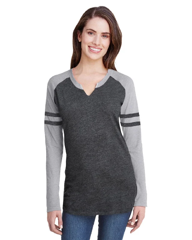 LAT Ladies Gameday Mash-Up Long Sleeve T-Shirt | V Sm/ V Ht/ V Sm