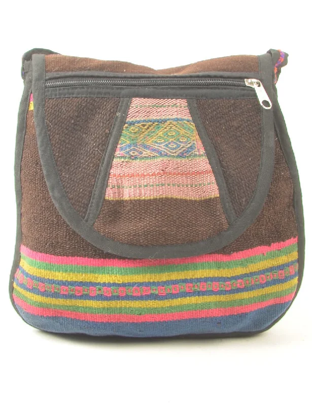 Brown Aztec Design Bag  - S