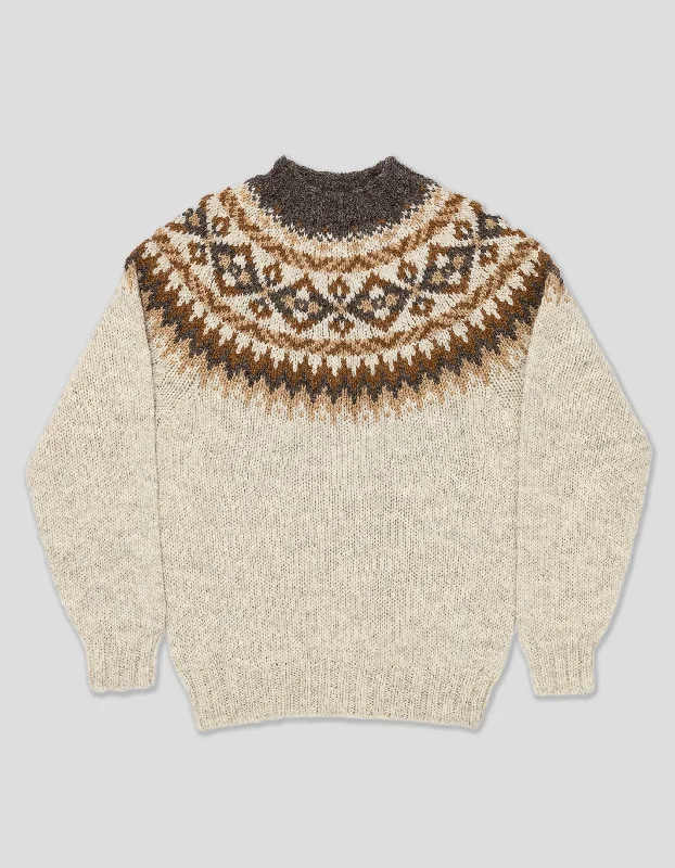 Lowest Price CHUNKY FAIR ISLE SWEATER - TAN