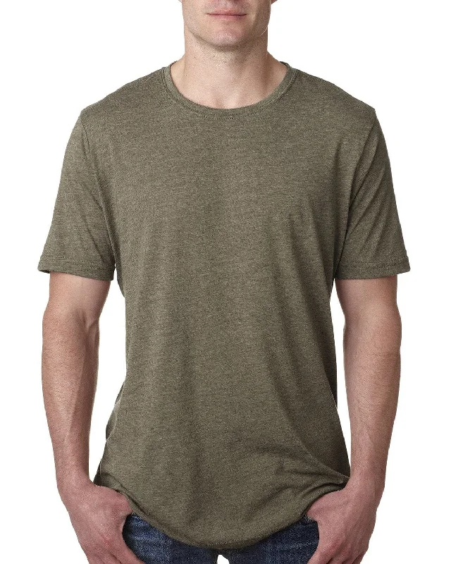 Unmissable Offer Next Level Mens Poly/Cotton Short Sleeve Crew T-Shirt | Sage