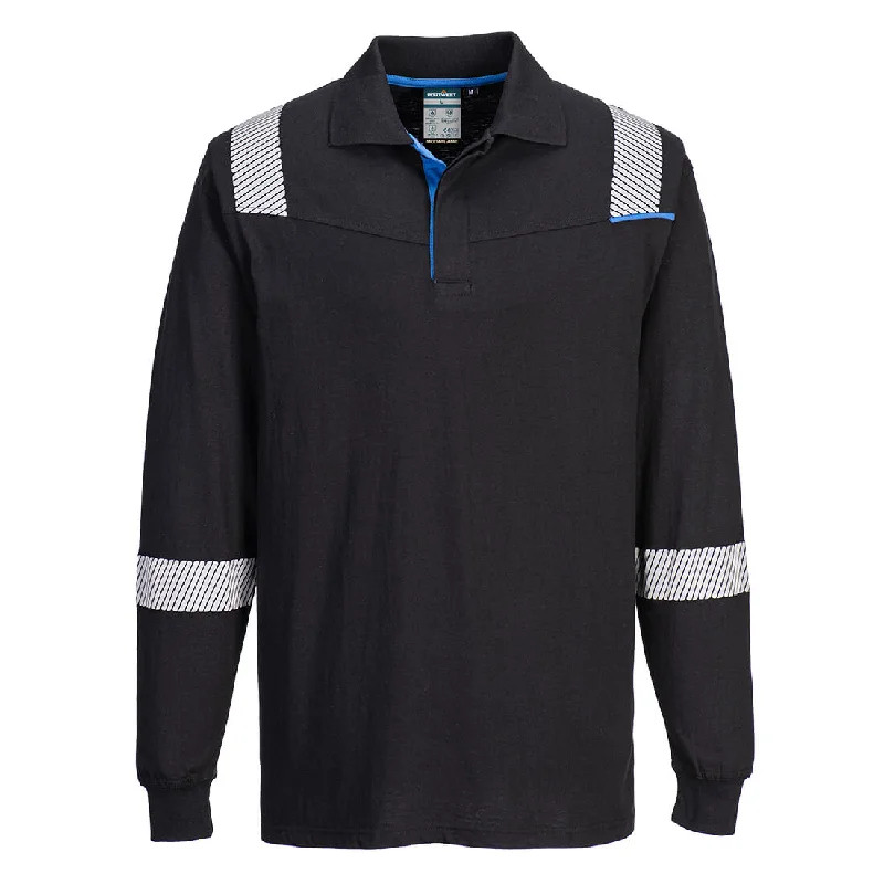 Crazy Deals Portwest WX3 Flame Resistant Long Sleeve Polo