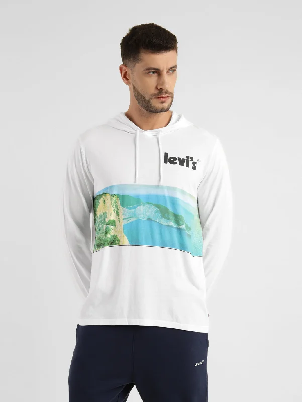 Amazing Deals Men's Graphic Print Hooded Sweatshirt