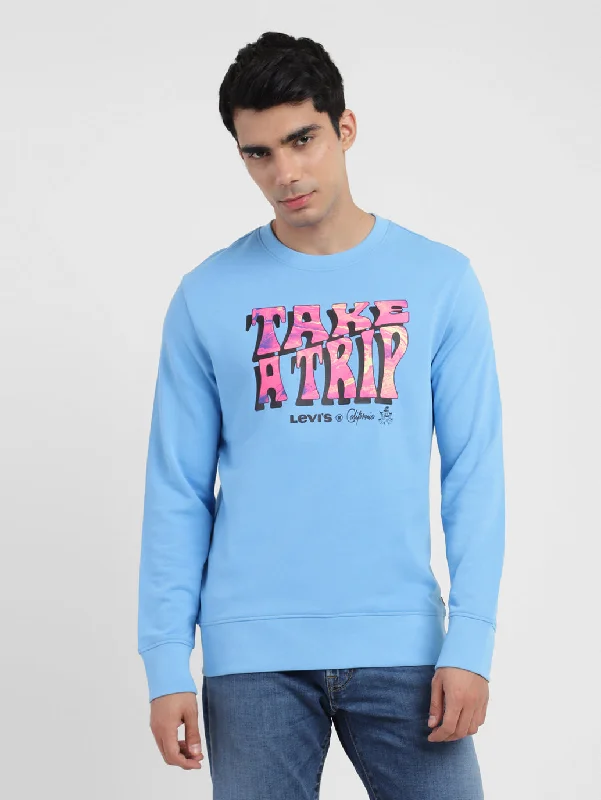 Men's Printed Crew Neck Sweatshirt