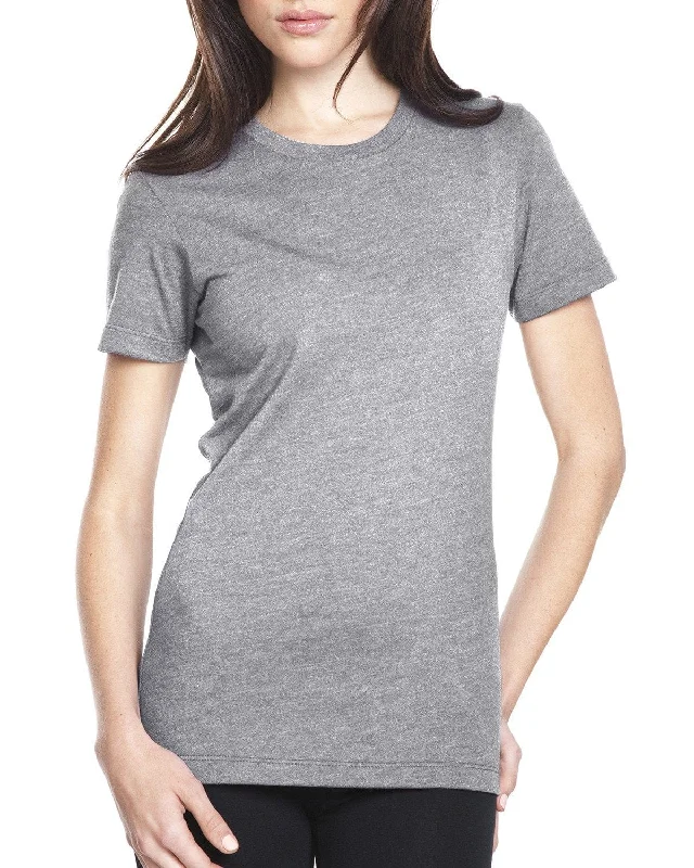 Discount Deals Next Level Ladies CVC Crew Tee | Dark Hthr Gray