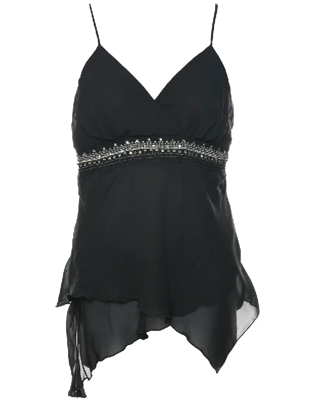 Special Price Black Evening Top - L
