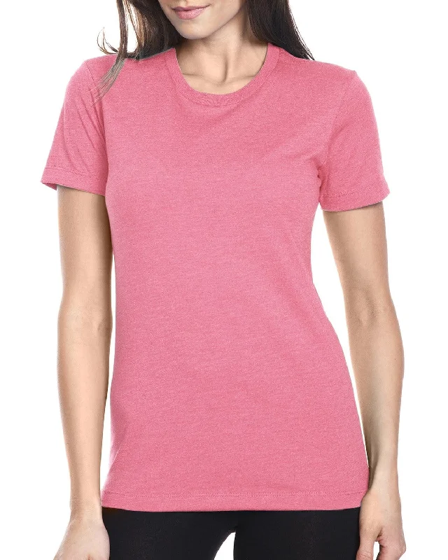 Value Deals Next Level Ladies CVC Crew Tee | Hot Pink
