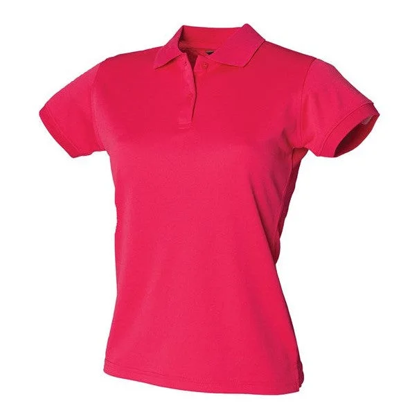 Bargain Blast Henbury Women's Coolplus® Polo Shirt - Bright Pink