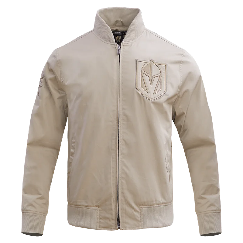 Special Buy NHL VEGAS GOLDEN KNIGHTS NEUTRAL TWILL JACKET (TAUPE)