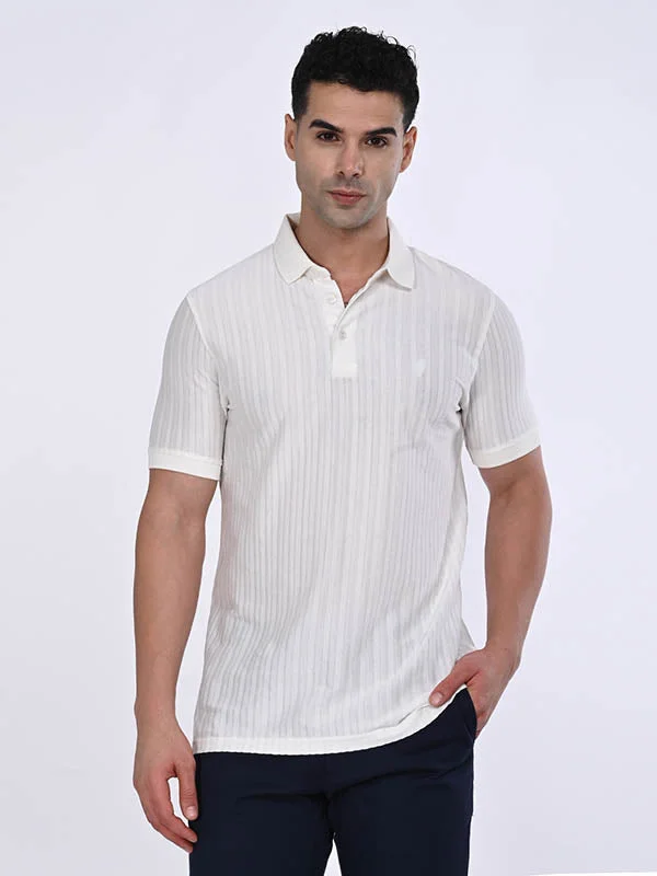 Weekend Deals That Sizzle Men Striped Polo T-Shirt