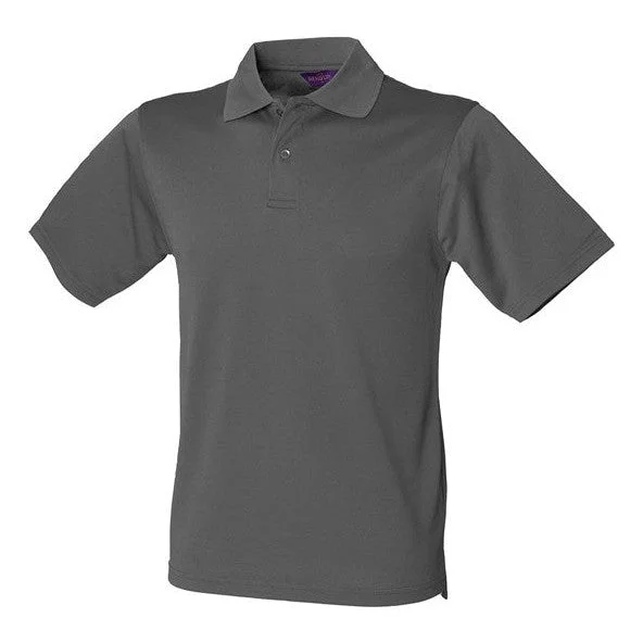 Final Markdown Henbury Coolplus® Polo Shirt - Charcoal Grey