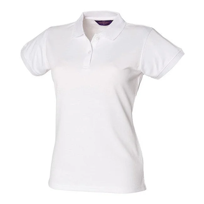 Limited Time Discount Henbury Women's Coolplus® Polo Shirt - White