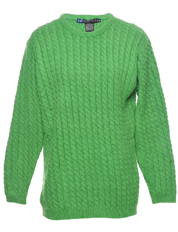 Cable Knit Jumper - M