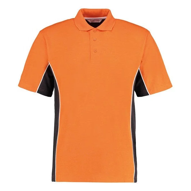 Year-End Sale Kustom Kit Track Polo (Classic Fit) - Orange/Graphite/White