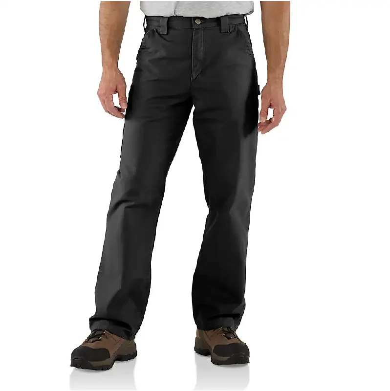 Carhartt Men's Loose Fit Canvas Utility Work Pants - Black