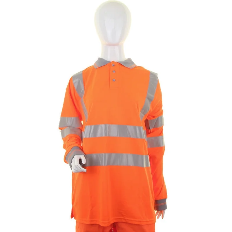 Bonus Savings Beeswift Ladies Hi-Viz L/S Polo Orange