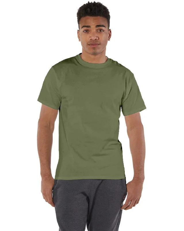Half Price Champion Cotton T-Shirt | Fresh Olive
