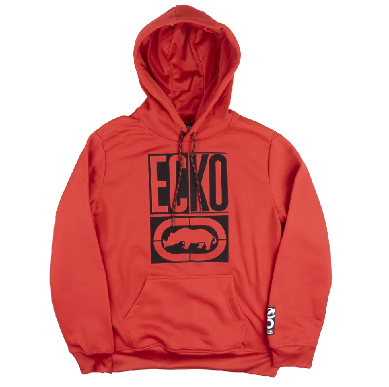 Super Discount ECKO UNLTD FLEECE HOODIE SWEATSHIRT TRUE ECKO RED - EO32H779B