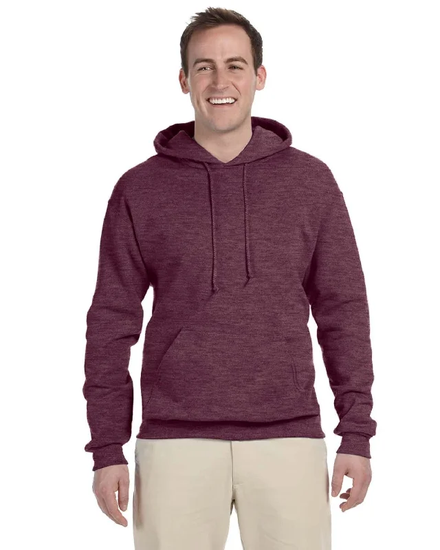 Jerzees 50/50 Hooded Sweatshirt | Vint Hth Maroon