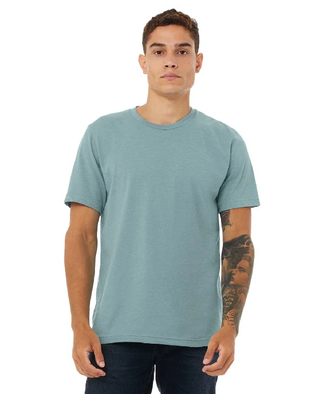 Bella+Canvas Unisex Heather CVC T-Shirt | Hthr Blue Lagoon