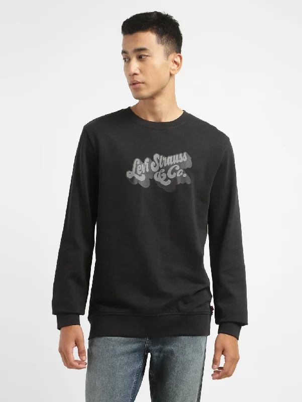 Hot Deal Men's Brand Logo Crew Neck Sweatshirt