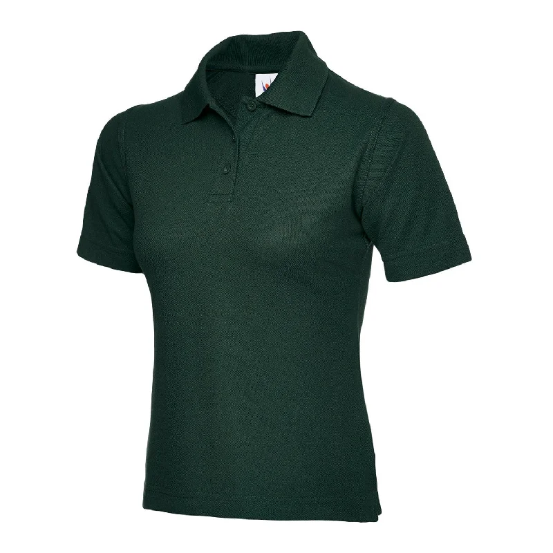 Season Finale Sale Uneek Ladies Classic Poloshirt Bottle Green