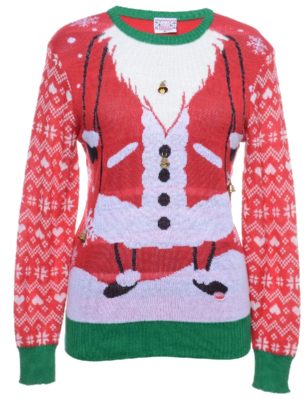Markdown Madness Beyond Retro Reworked Jingle Bells Jumper - M