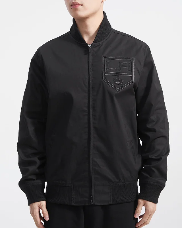 NHL LOS ANGELES KINGS NEUTRAL TWILL JACKET (BLACK)