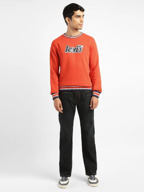 Special Buy Men's Solid Red Crew Neck Sweatshirt