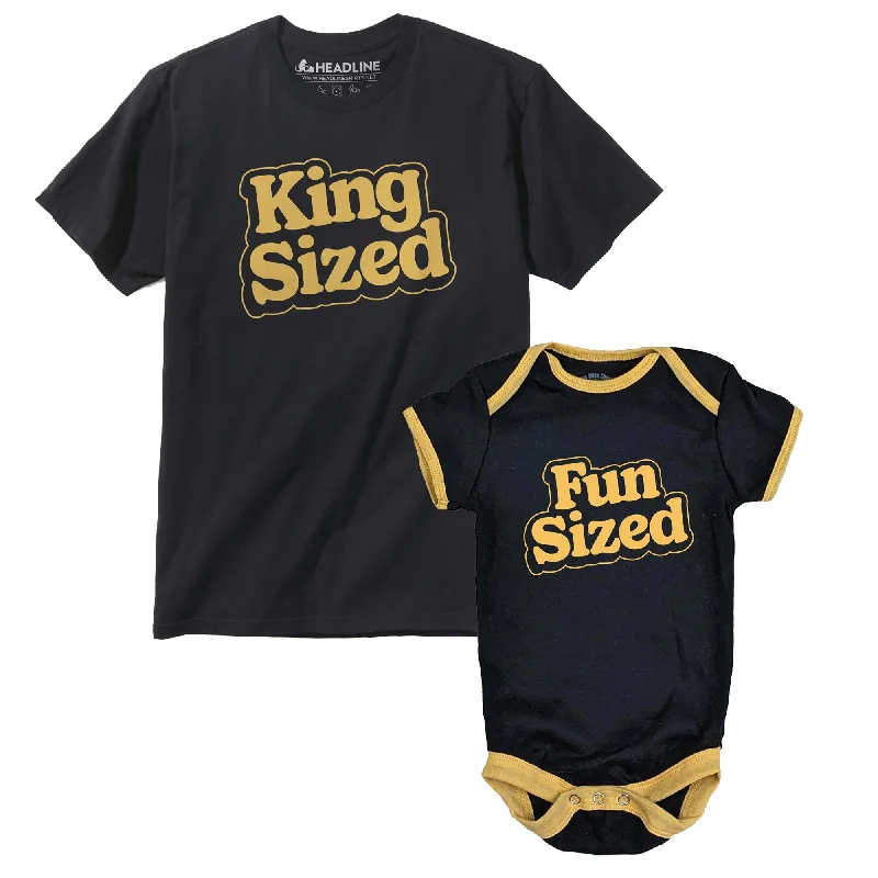 Online Only Adult + Baby King Sized Fun Sized Halloween T-shirt Bundle