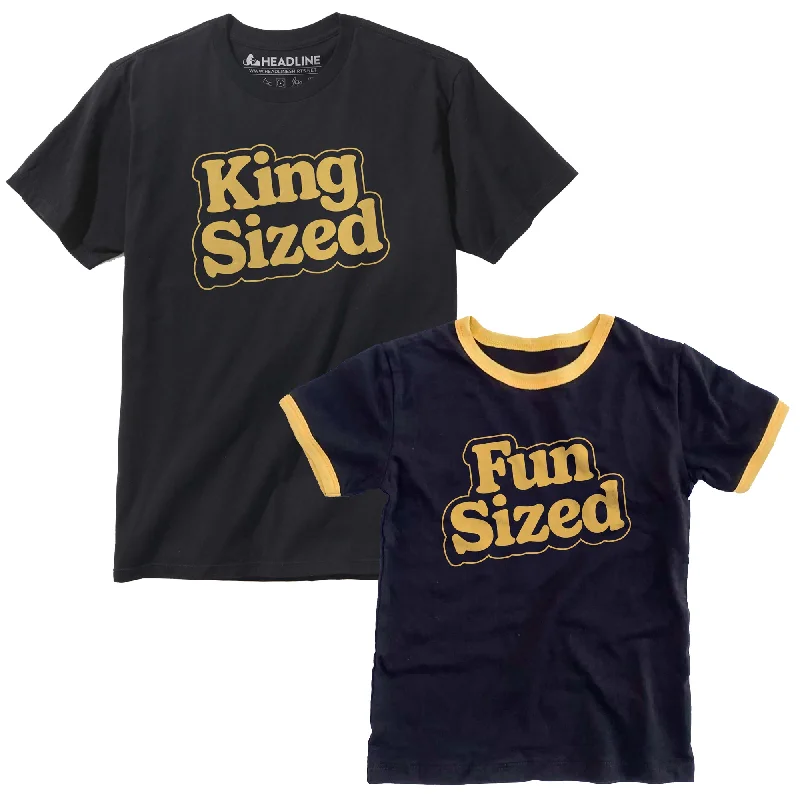Price Reduction Adult + Kids King Sized Fun Sized Halloween T-shirt Bundle