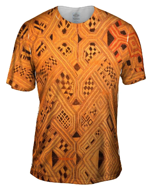 African Tribal Kuba Cloth Lattice Runway