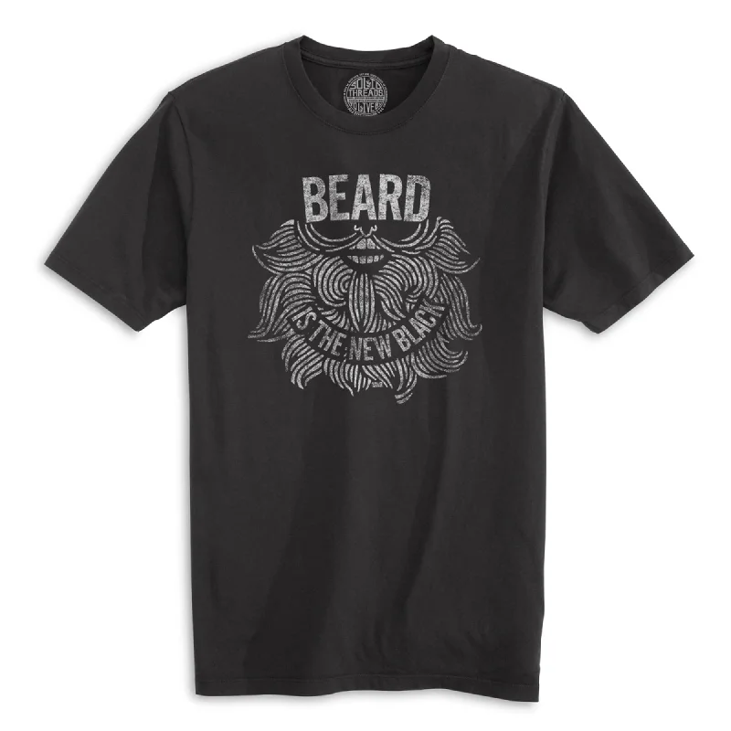 Low Price Beard Is The New Black Organic Cotton T-shirt