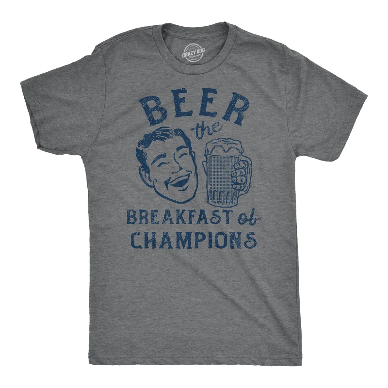 Weekend Discounts to Enjoy Beer The Breakfast Of Champions Men's T Shirt