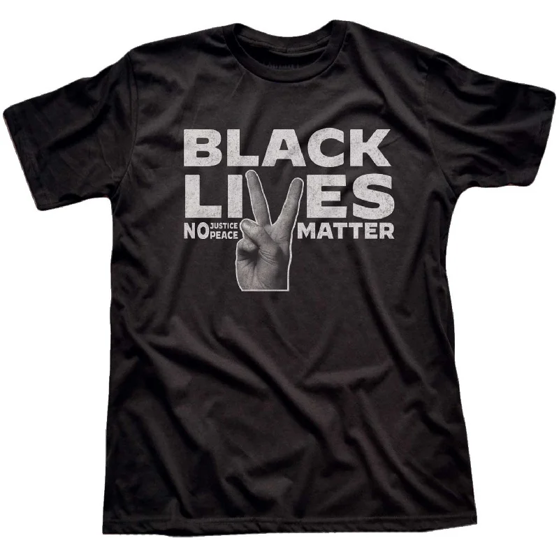 Overstock Sale Black Lives Matter Peace Fingers T-shirt | Supports Racial Equality