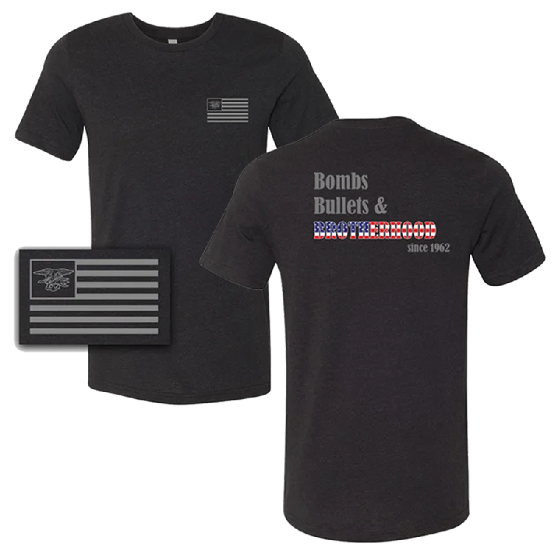 The Best Prices Bombs Bullets & Brotherhood T-shirt