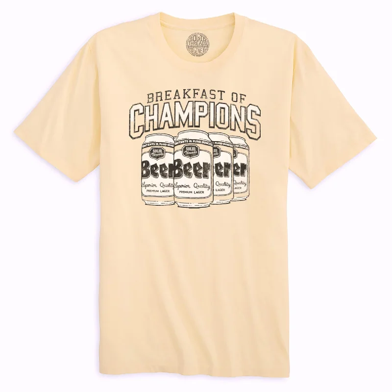 Super Bargain Breakfast Of Champions Organic Cotton T-shirt