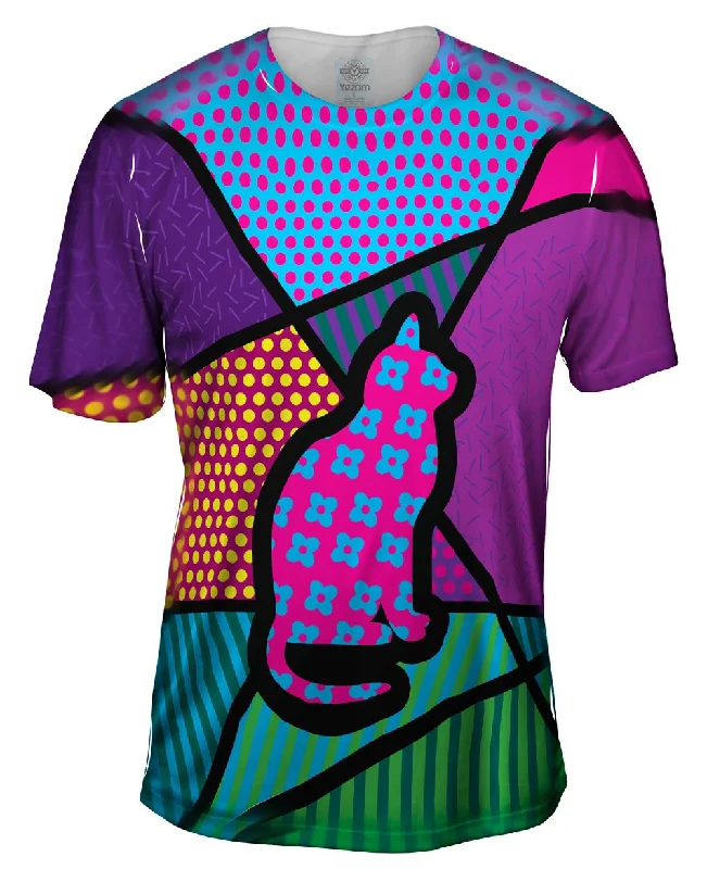 Unmissable Offer Cat on Pink and Blue