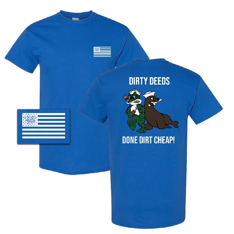 Shop and Save Dirty Deeds Done Dirt Cheap T-shirt