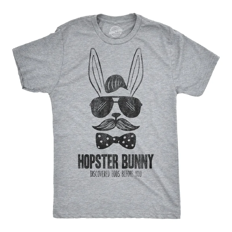 Steals and Deals Hipster Bunny Discovered Eggs Before You Men's T Shirt