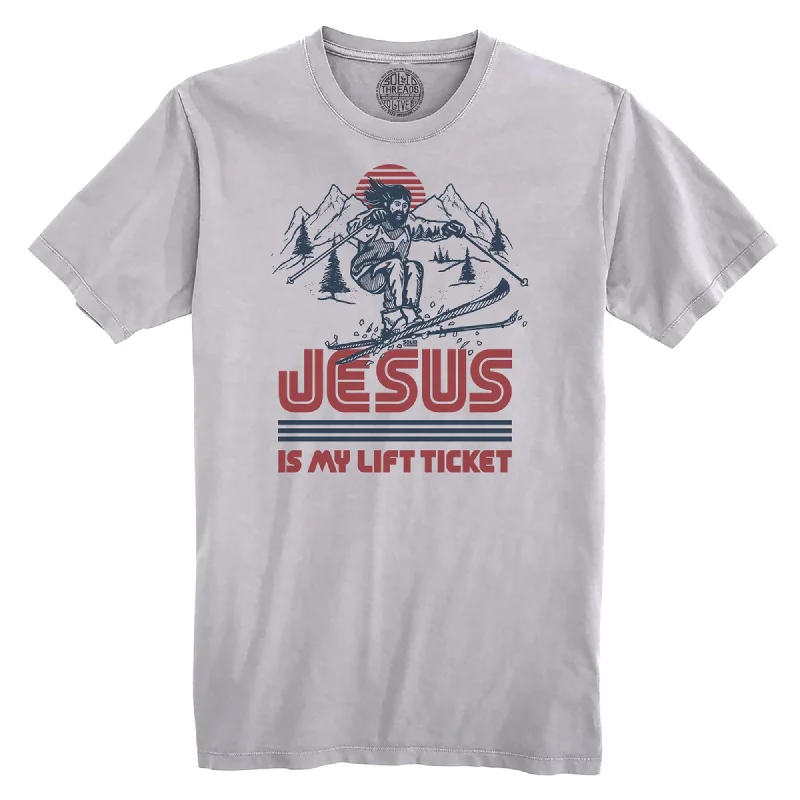Special Offer Jesus Is My Lift Ticket Organic Cotton T-shirt