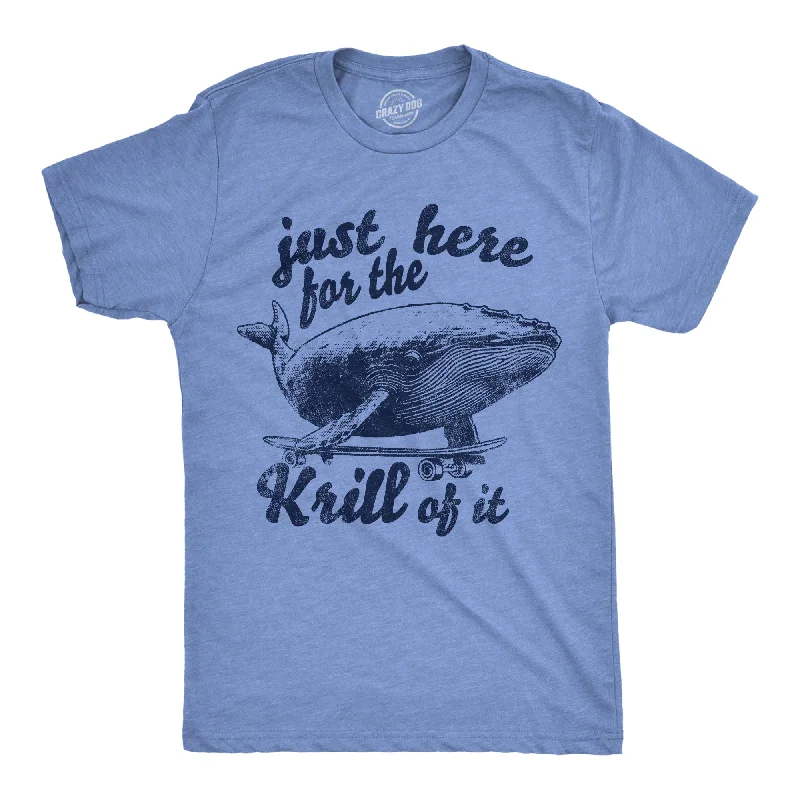 Shop and Save Just Here For The Krill Of It Men's T Shirt