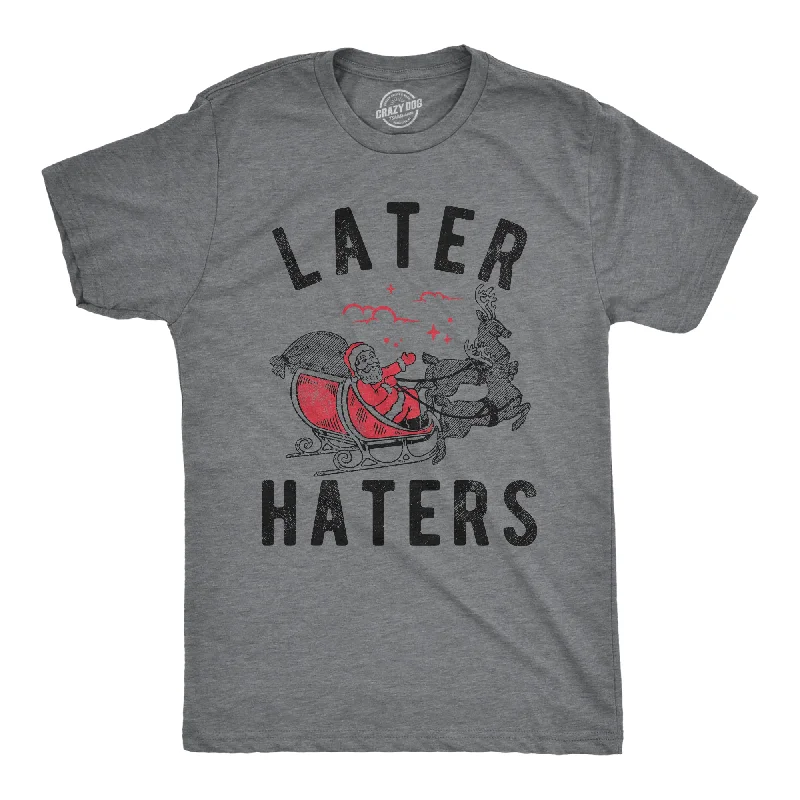 Best Seller Later Haters Santa Men's T Shirt